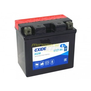 Motobaterie EXIDE ETZ7-BS, 12V, 6Ah